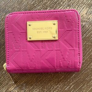 Michael Kors Pink Logo Wallet
